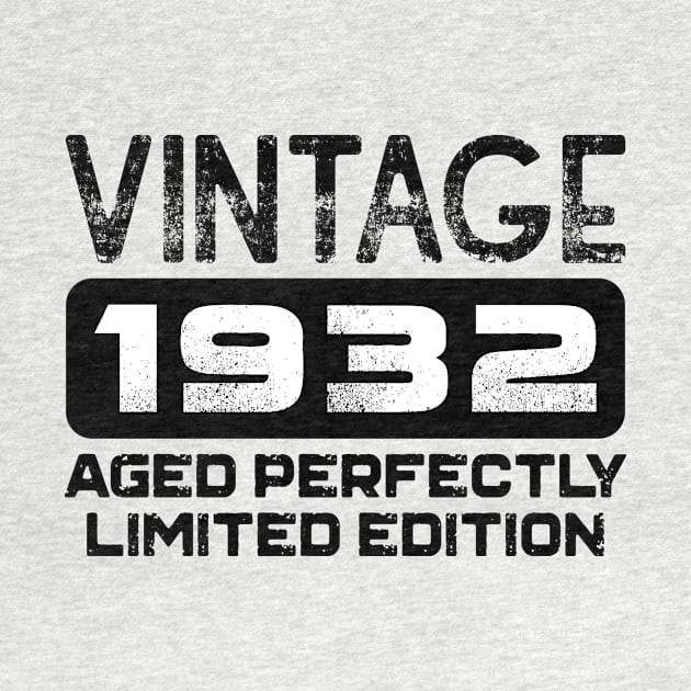 Birthday Gift Vintage 1932 Aged Perfectly by colorsplash